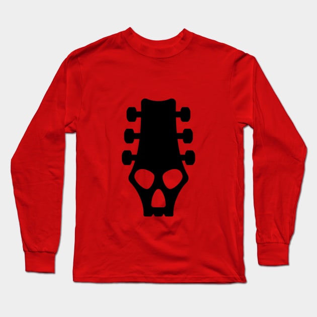 guitar skull Long Sleeve T-Shirt by Toxico